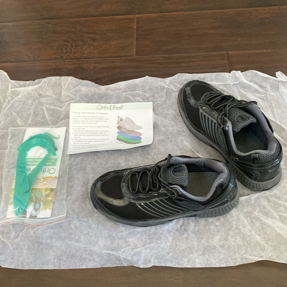 Orthaheel With Ortho-Cushion System Women’s Black sneakers Shoes 10 X-Wide (2E) - Picture 6 of 9